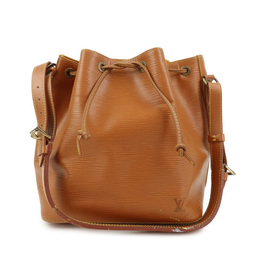 Louis Vuitton Epi Leather Petit Noe Shoulder Bag Zipang Gold M44108
