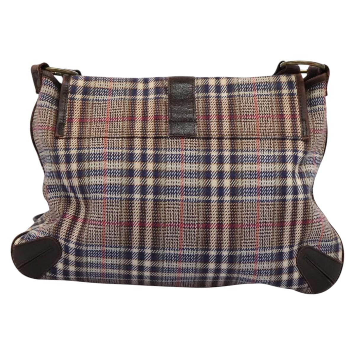 Burberry Blue Label Beige Canvas Shoulder Bag ( )
