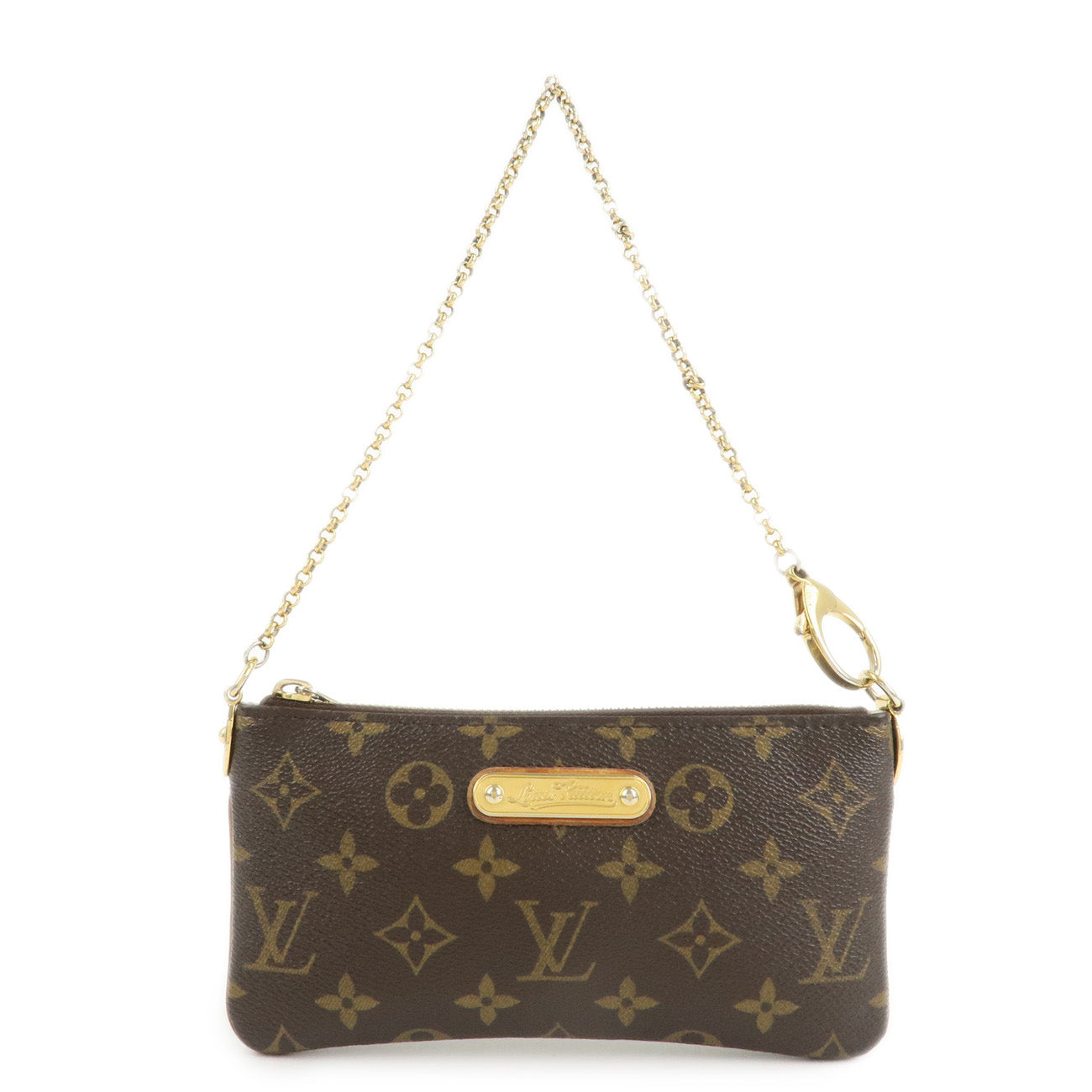 Louis Vuitton Monogram Pochette Milla MM Chain Hand Bag M60094