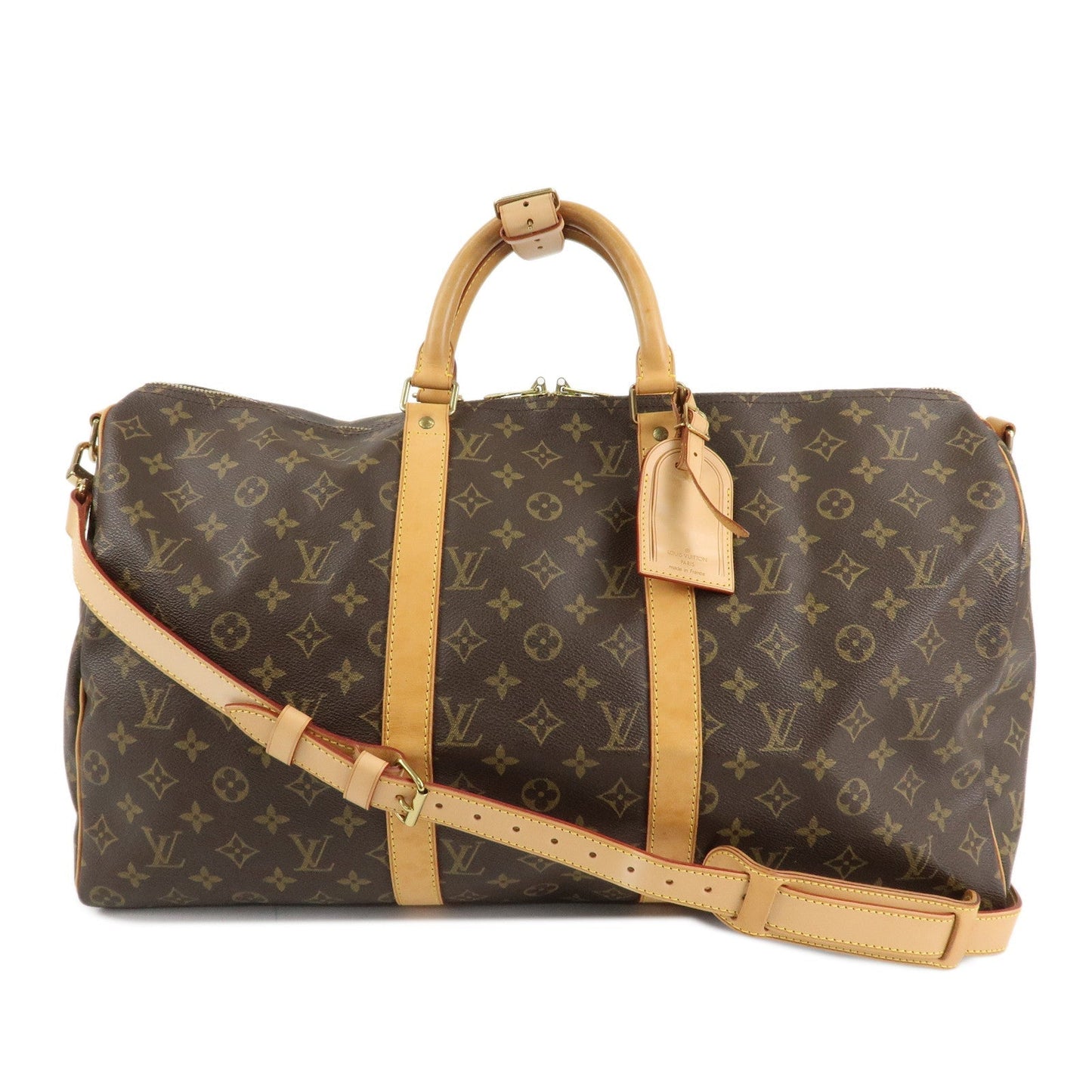 Louis Vuitton Monogram Keep All 50 Bandouliere Boston Bag M41416
