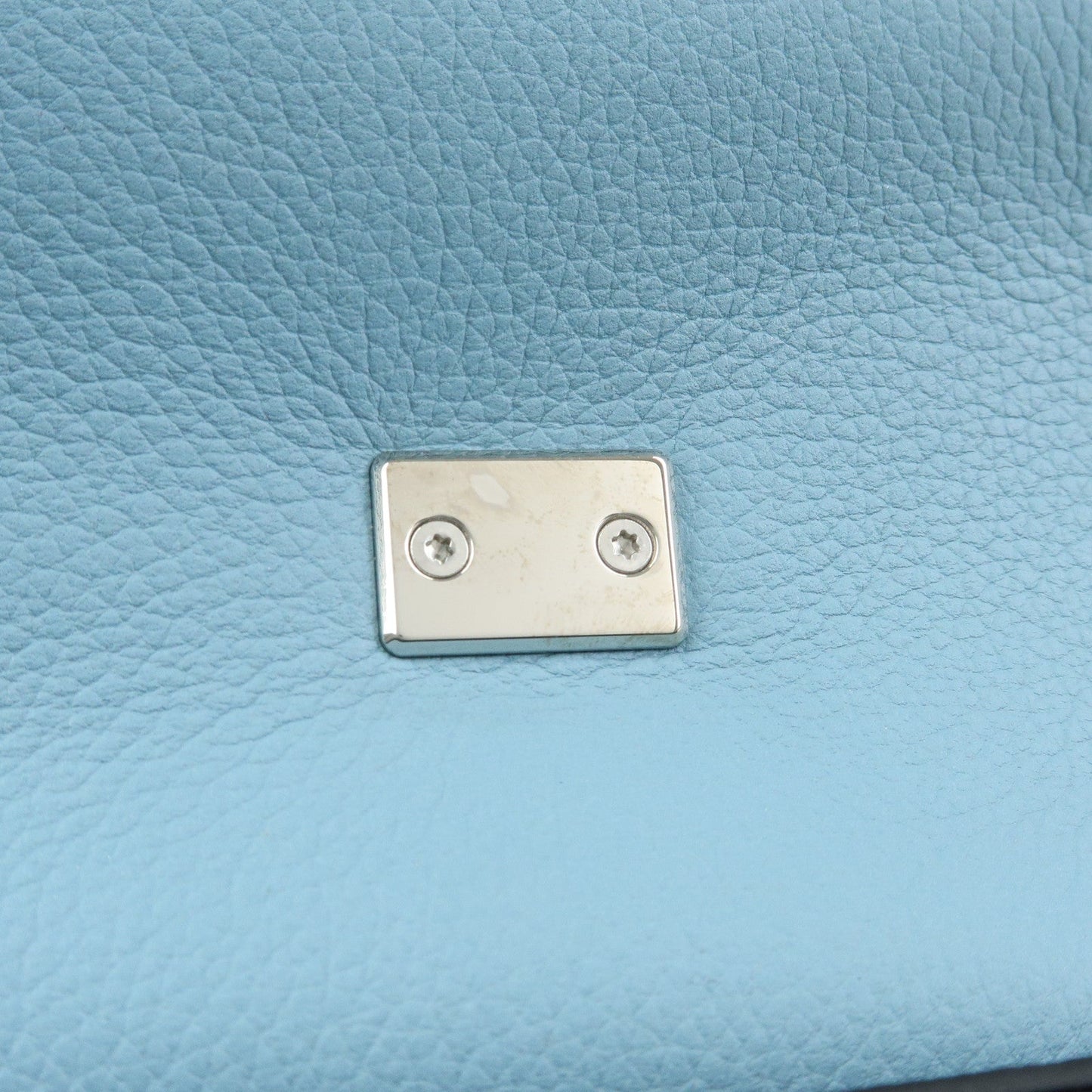 Louis Vuitton Lock Me Leather Cartable Hand Bag Blue Black M50250