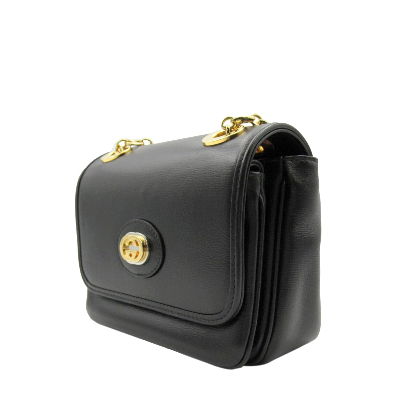 Gucci Leather Chain Shoulder Bag Style 15