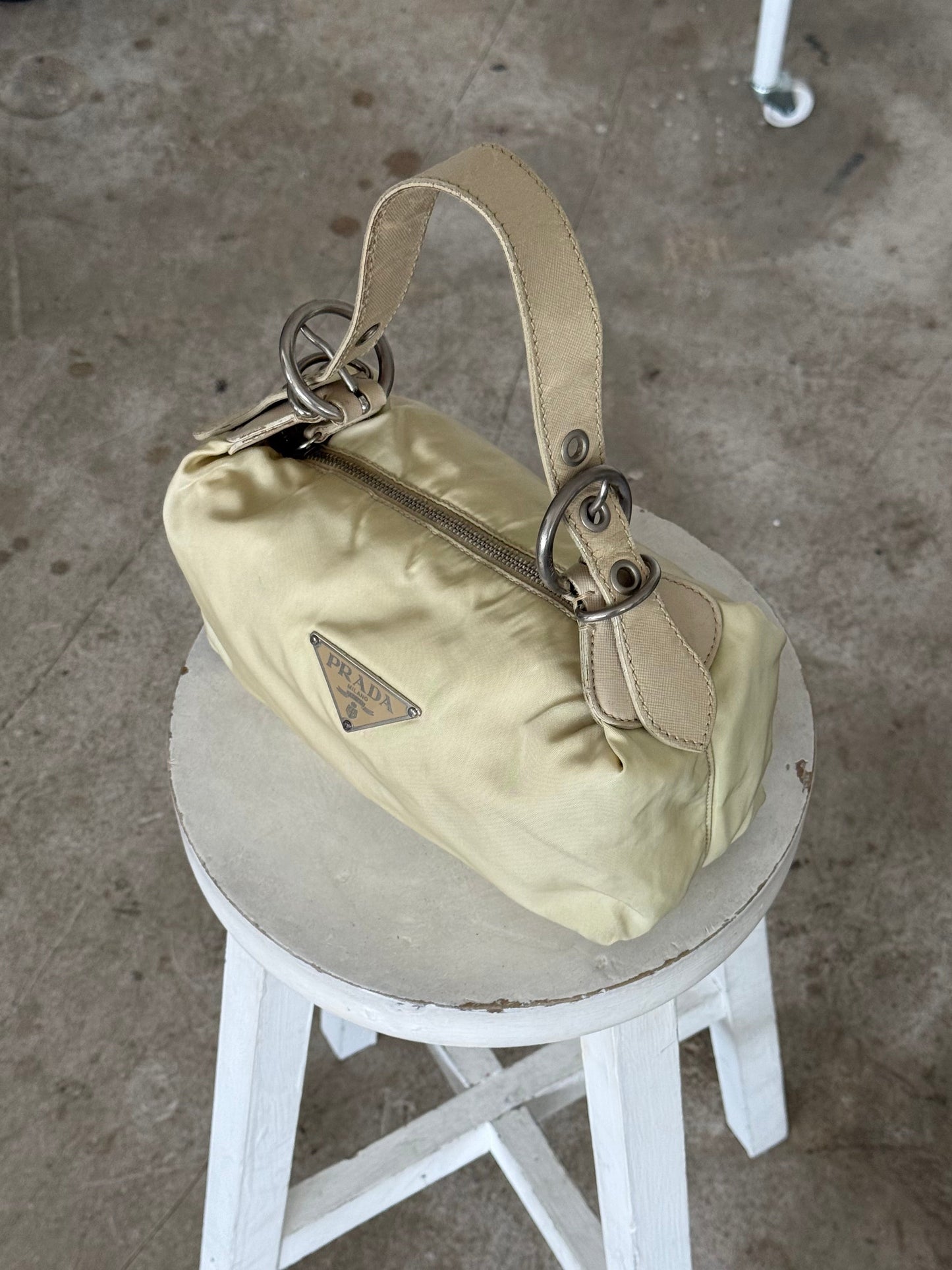 Prada Milano Nylon Shoulder Bag 90s