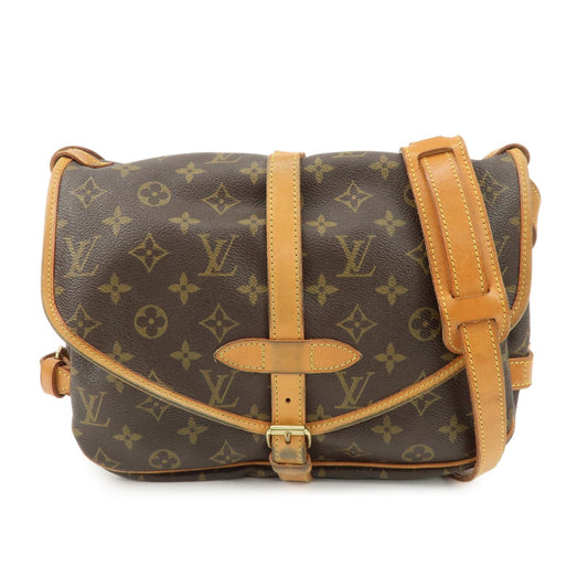 Louis Vuitton Monogram Saumur 30 Shoulder Bag Brown M42256