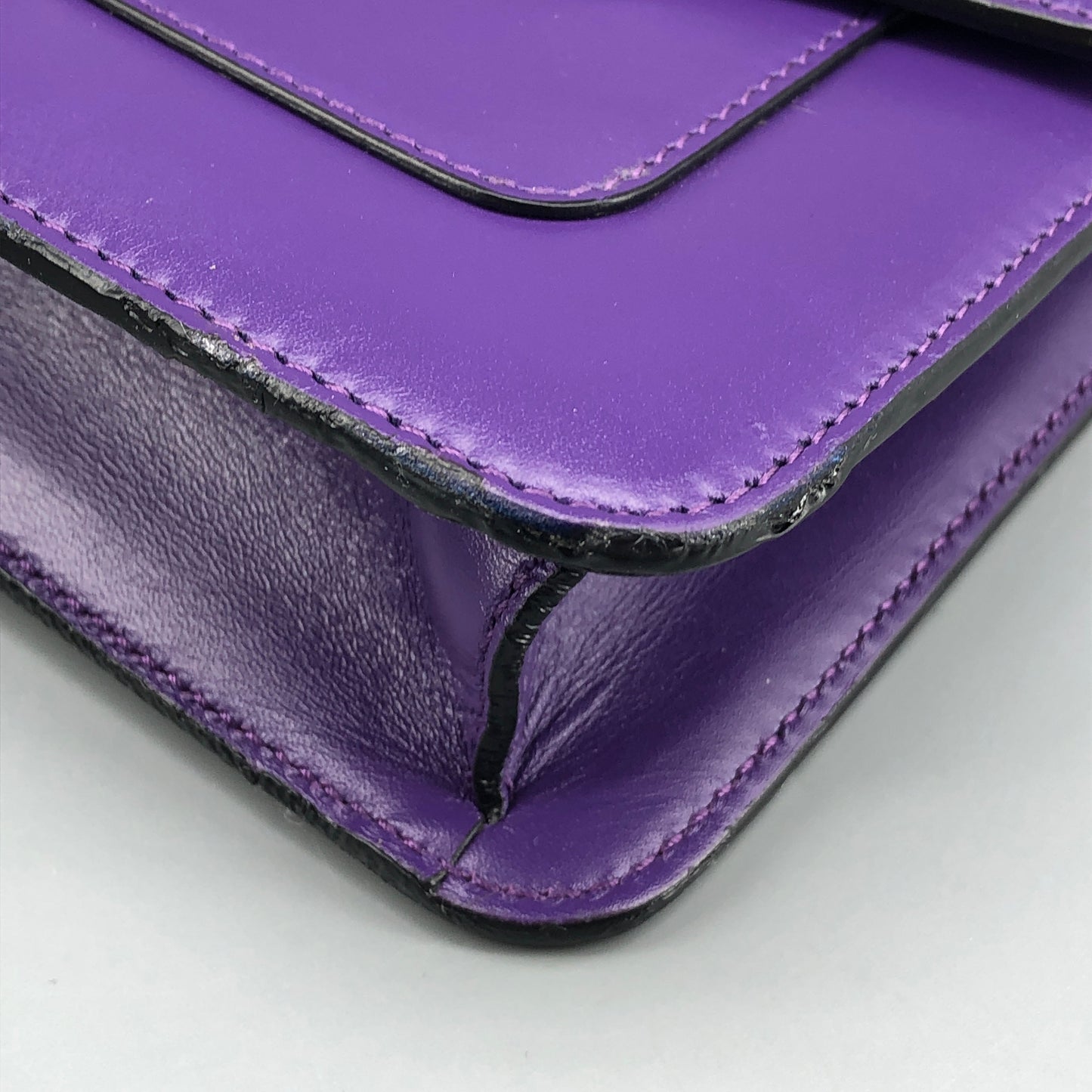 Bulgari Purple Serpenti Forever Flap Shoulder Bag