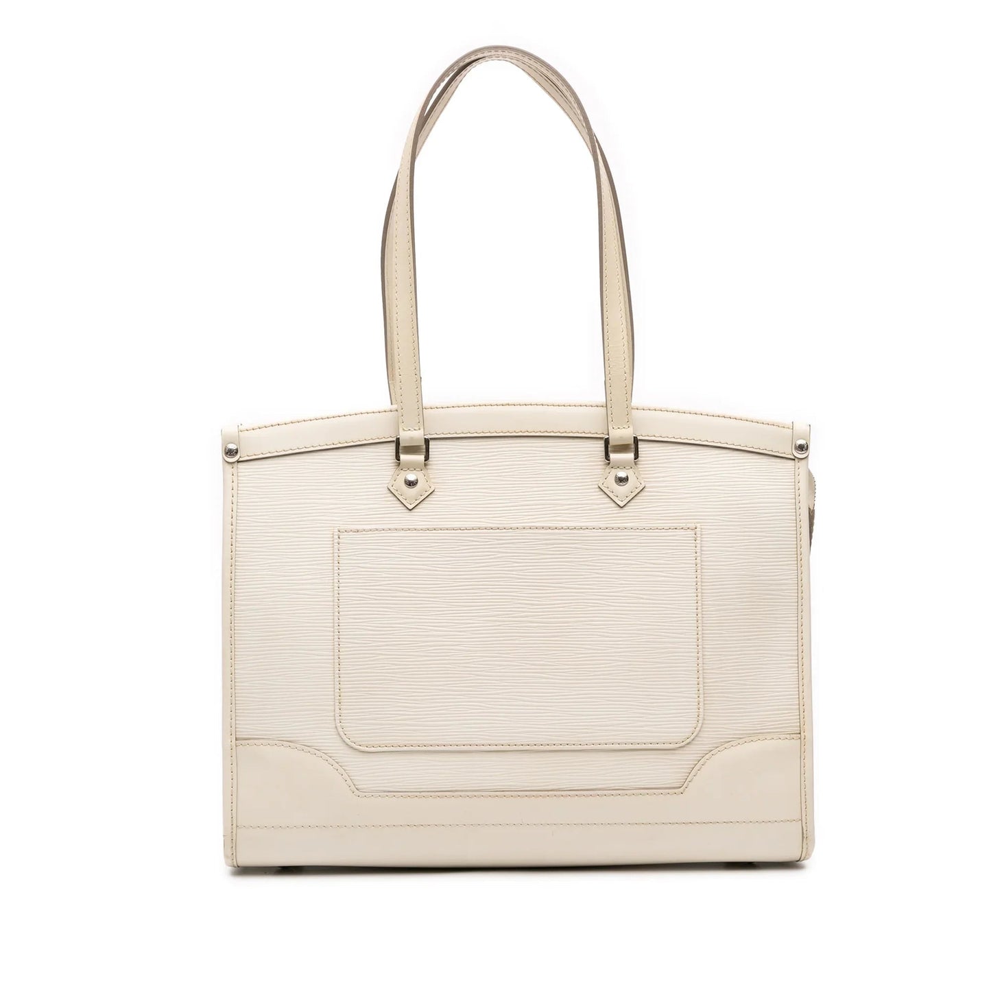 White Louis Vuitton Epi Madeleine GM Shoulder Bag