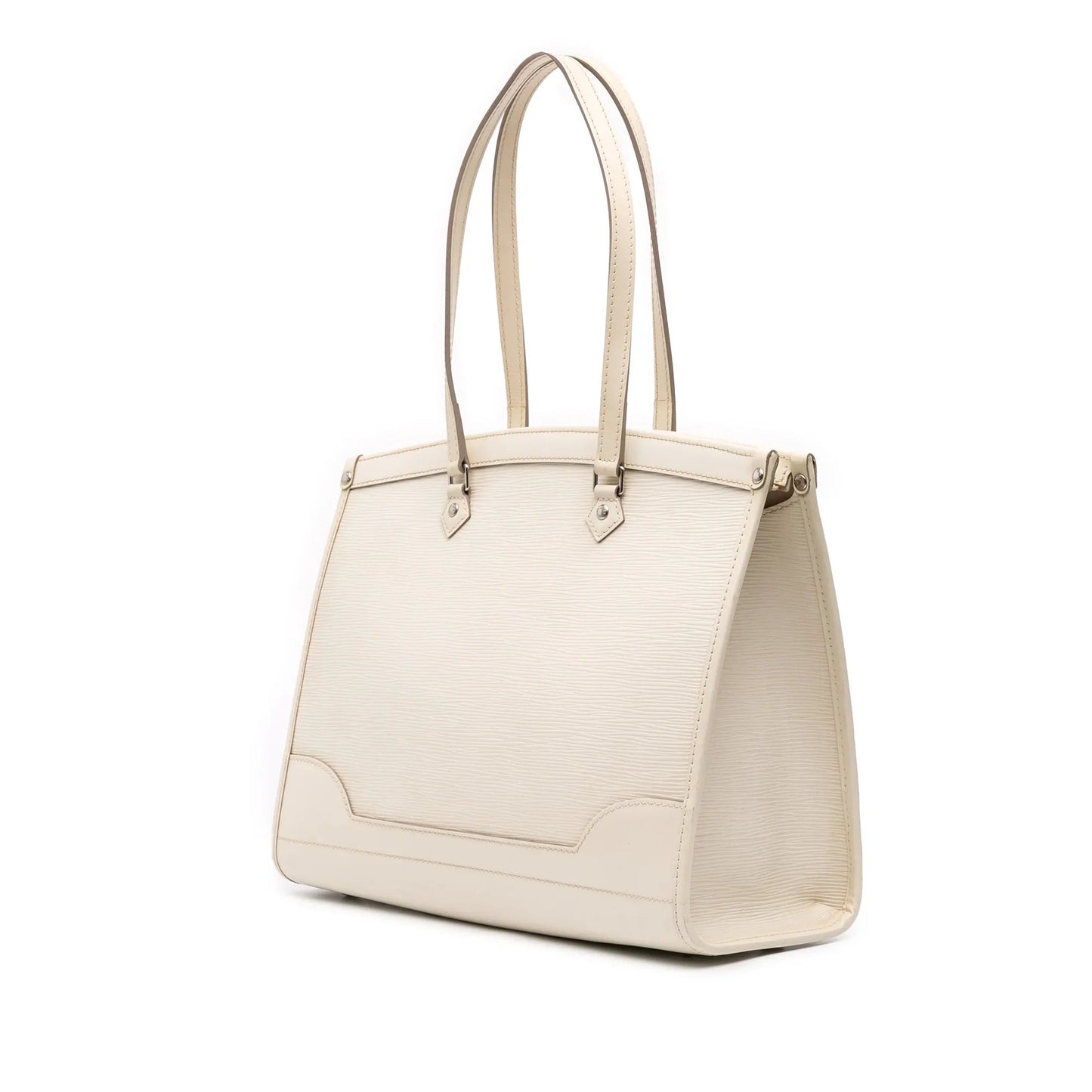 White Louis Vuitton Epi Madeleine GM Shoulder Bag