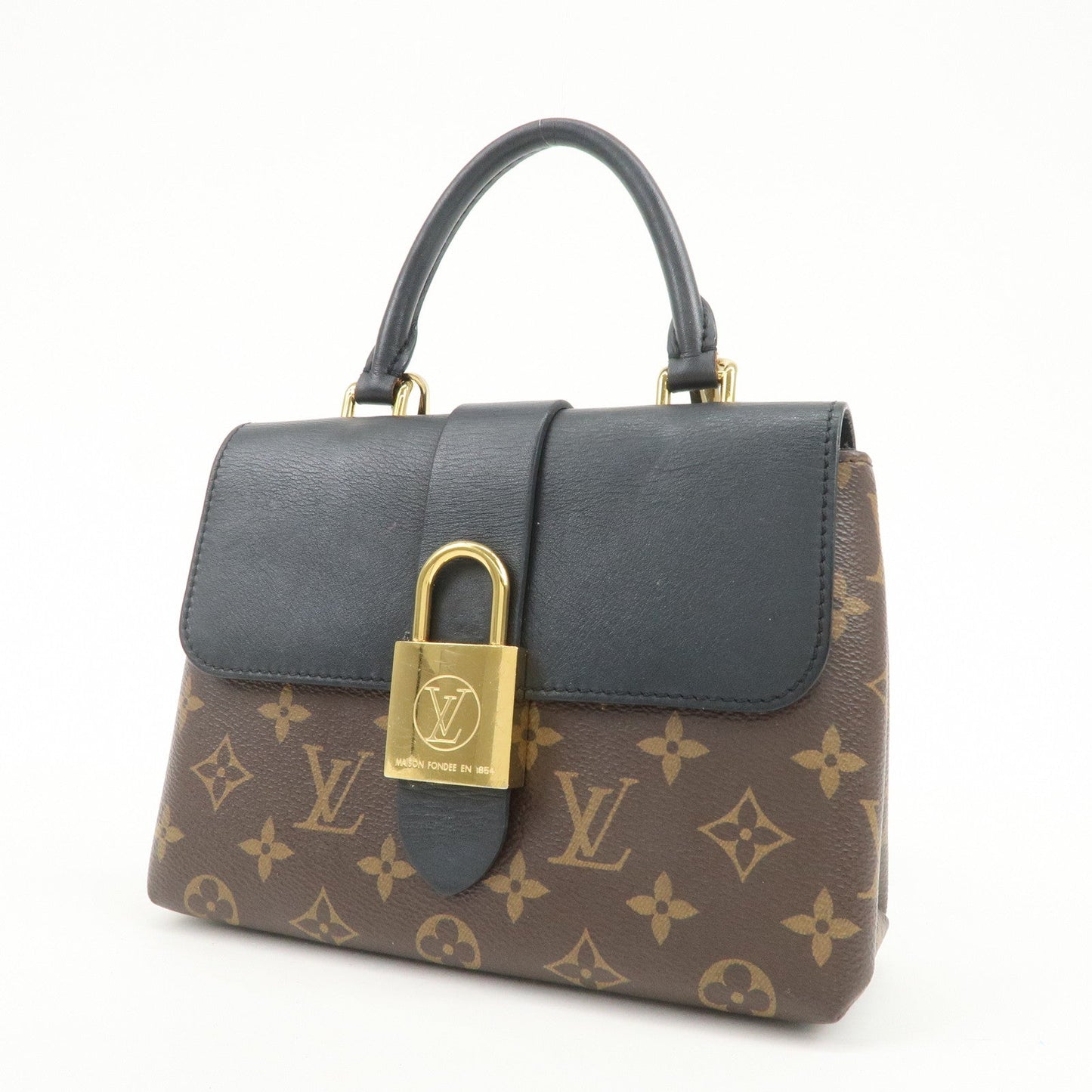 Louis Vuitton Monogram Rocky BB 2Way Shoulder Bag Brown Noir M44141
