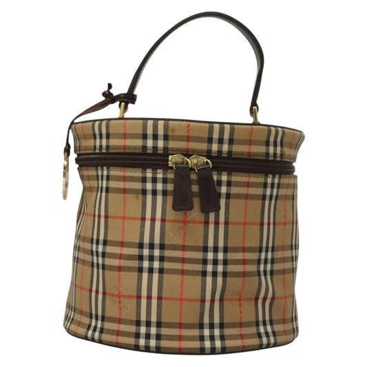 Burberry Nova Check Beige Canvas Handbag ( )