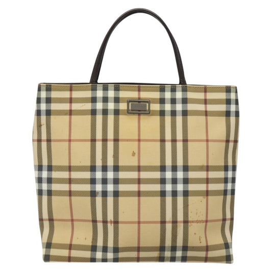 Burberry Nova Check Beige Canvas Tote Bag ( )