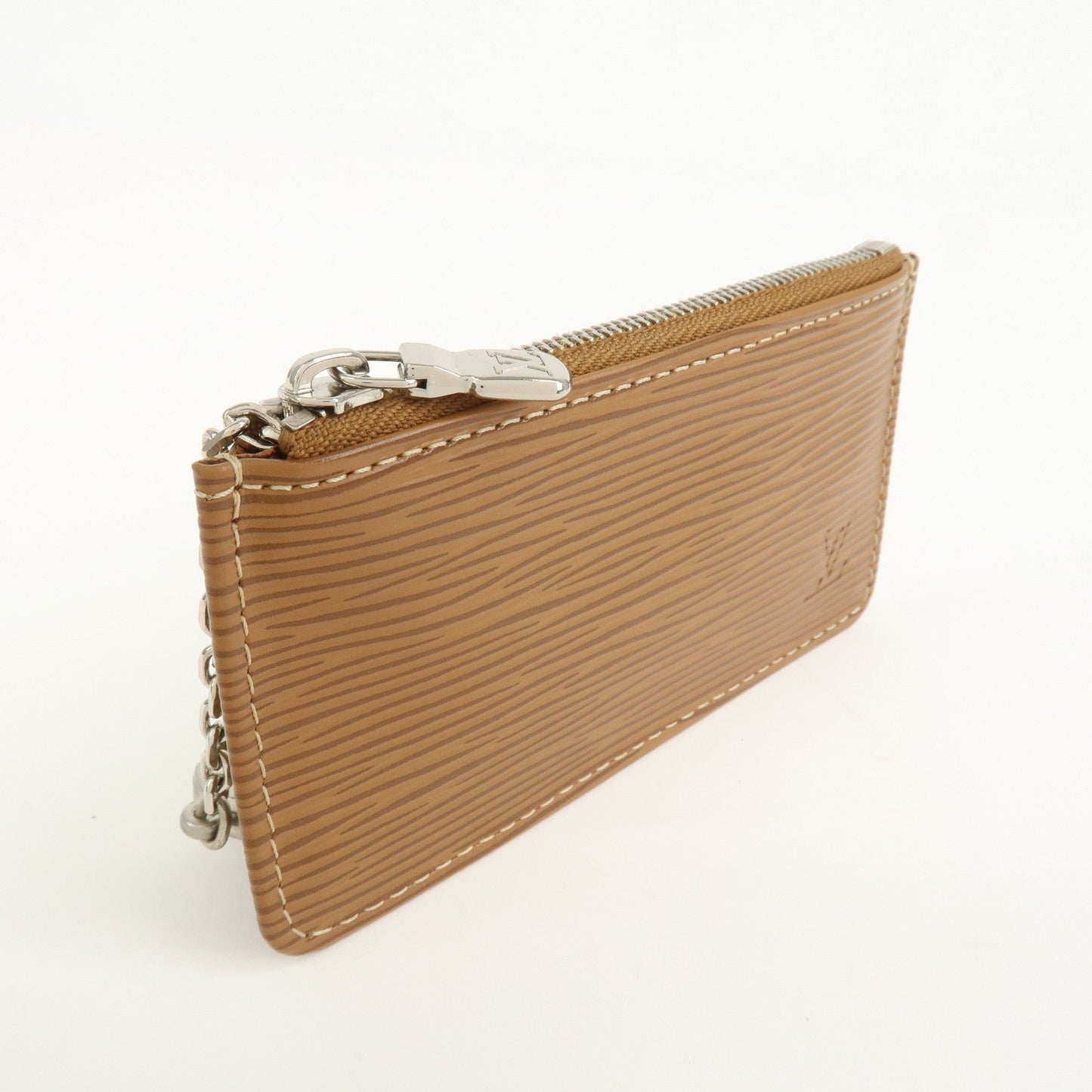 Louis Vuitton Epi Pochette Cles Coin Case Cannelle Camel M6380I