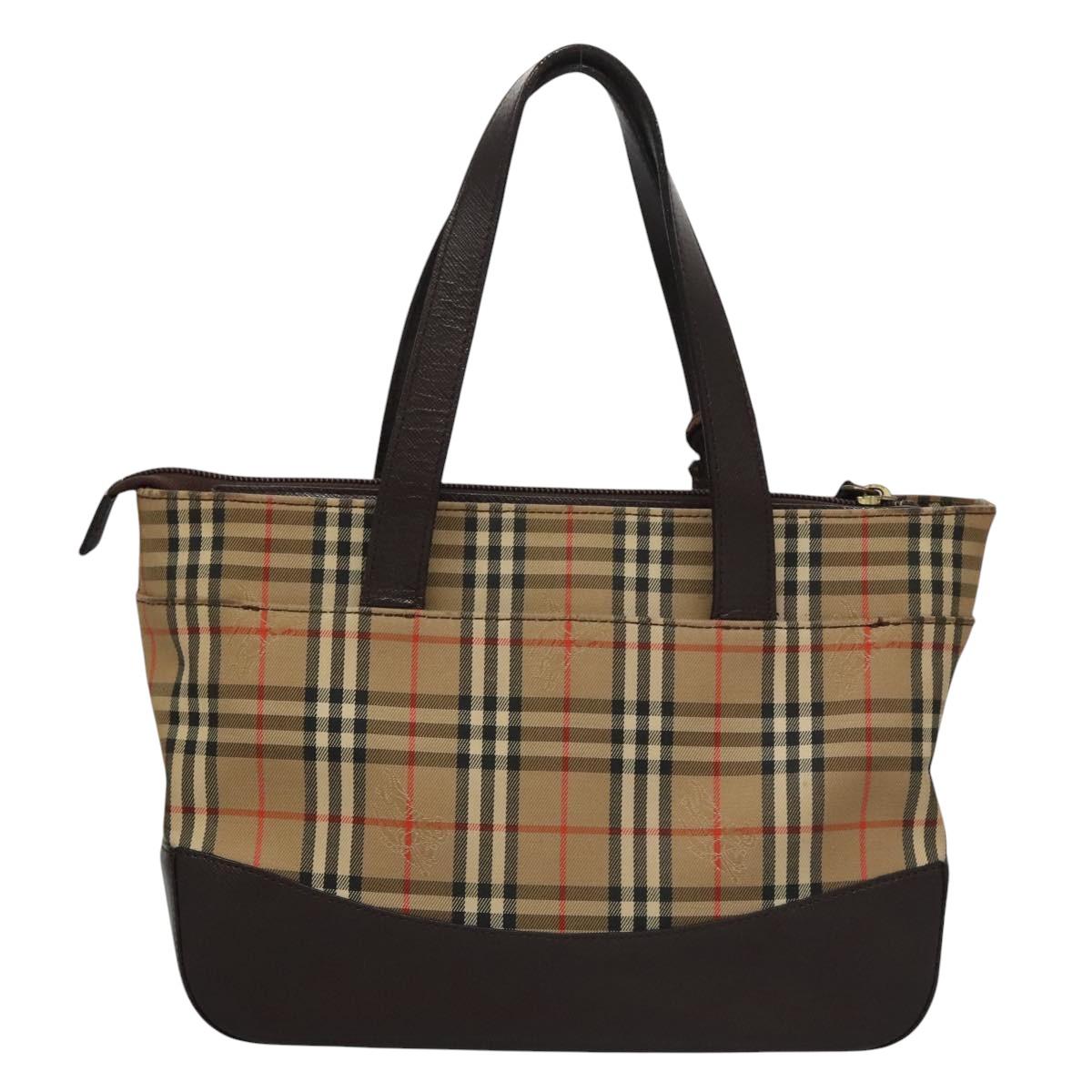Burberry Nova Check Beige Canvas Shoulder Bag ( )