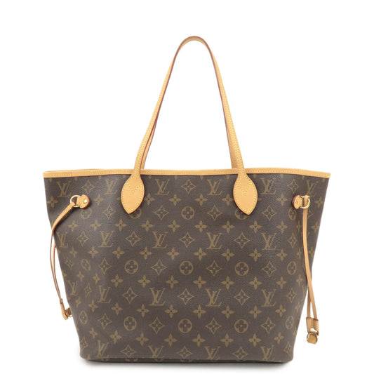 Louis Vuitton Monogram Neverfull MM Tote Bag Brown M40156