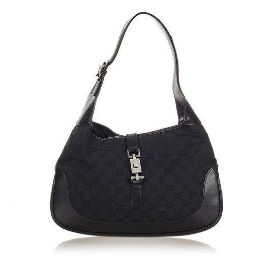 Gucci Leather Canvas Shoulder Bag