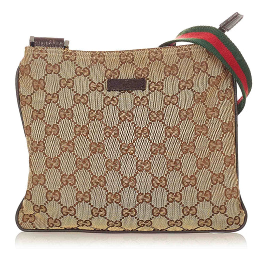 Gucci Leather Canvas Crossbody