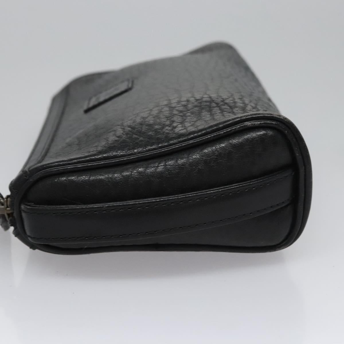 Burberry Black Leather Clutch Bag ( )