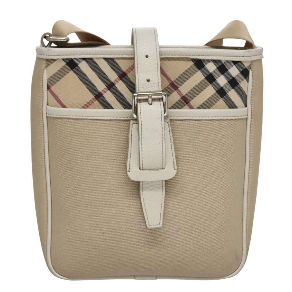 Burberry Nova Check Beige Canvas Shoulder Bag ( )