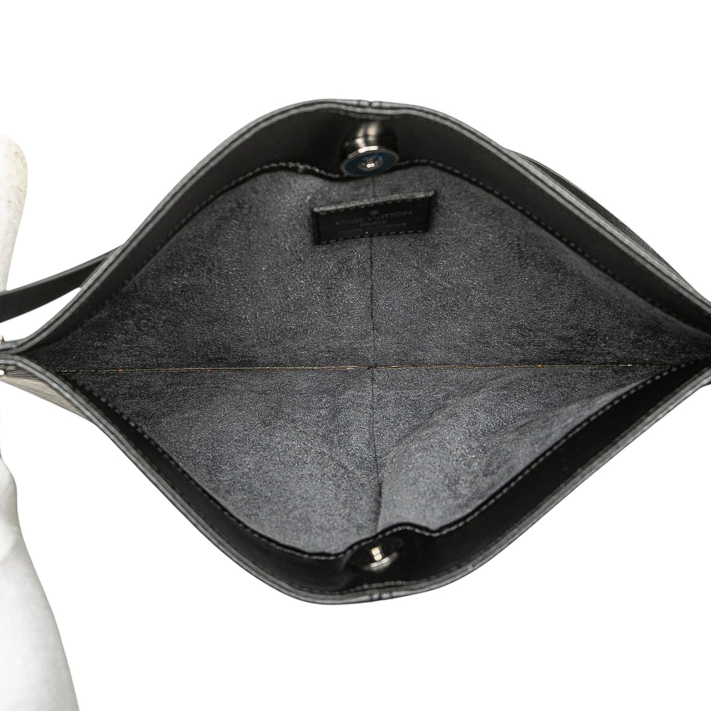 Black Louis Vuitton Epi Demi Lune Pochette Shoulder Bag
