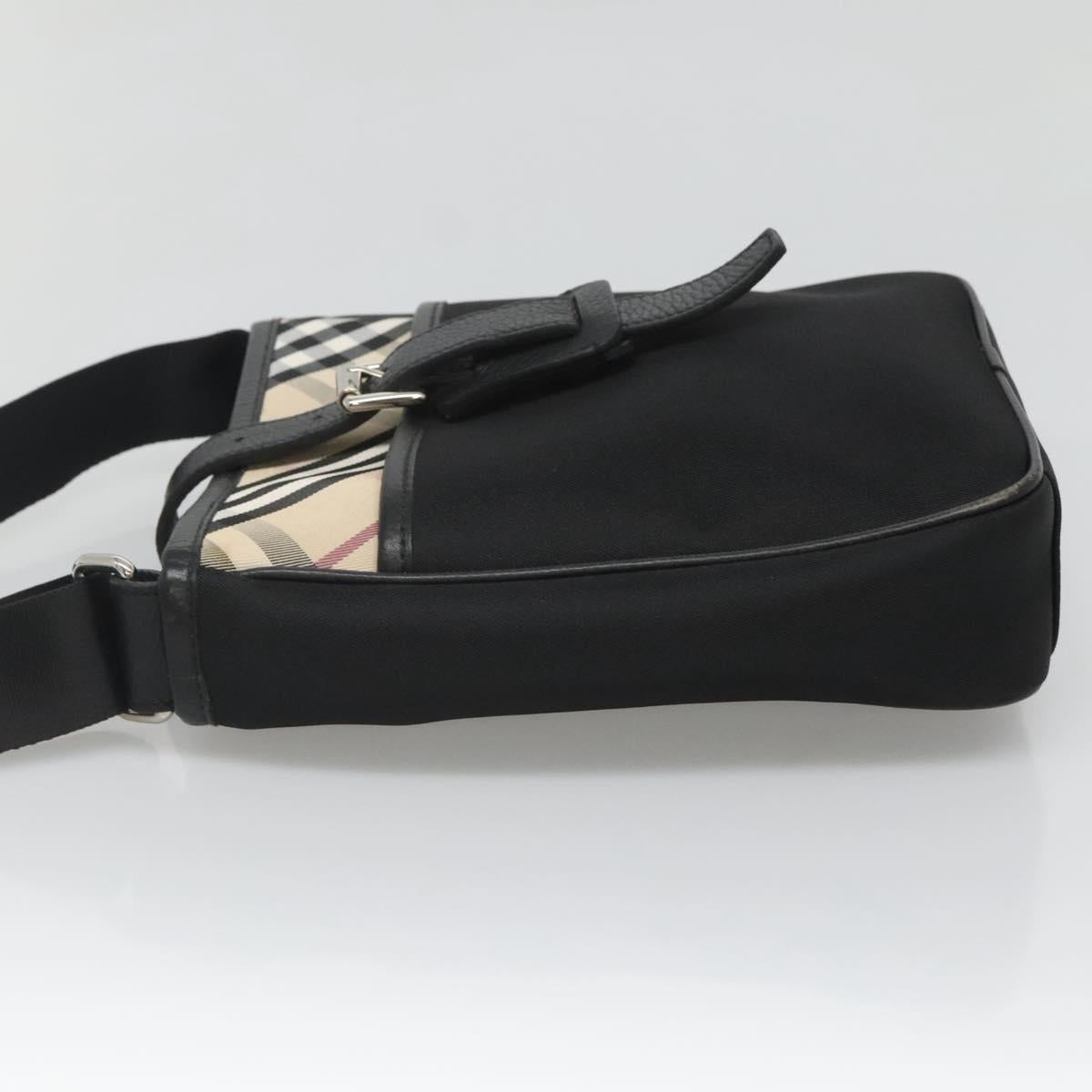 Burberry Nova Check Black Nylon Shoulder Bag ( )