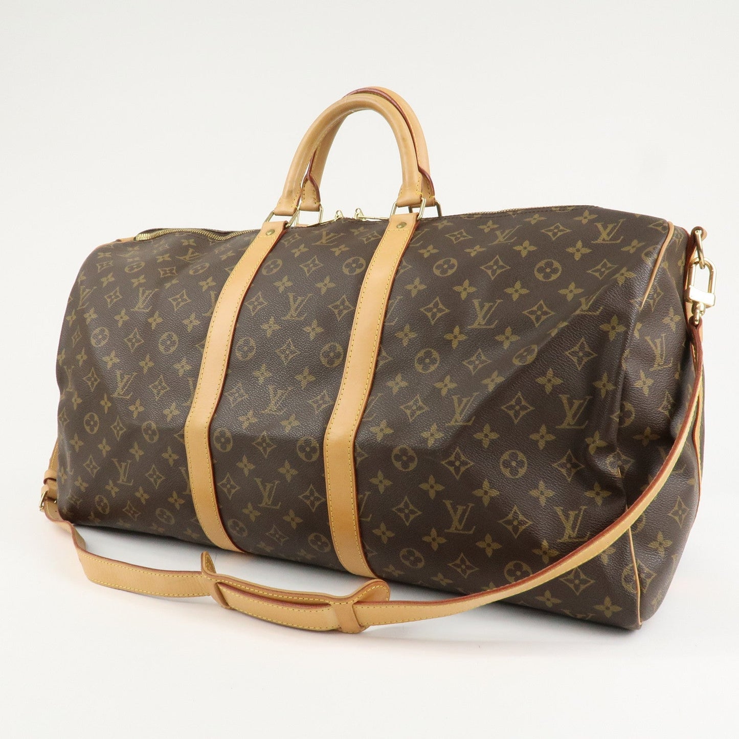 Louis Vuitton Monogram Keep All Bandouliere 55 Boston Bag M41414