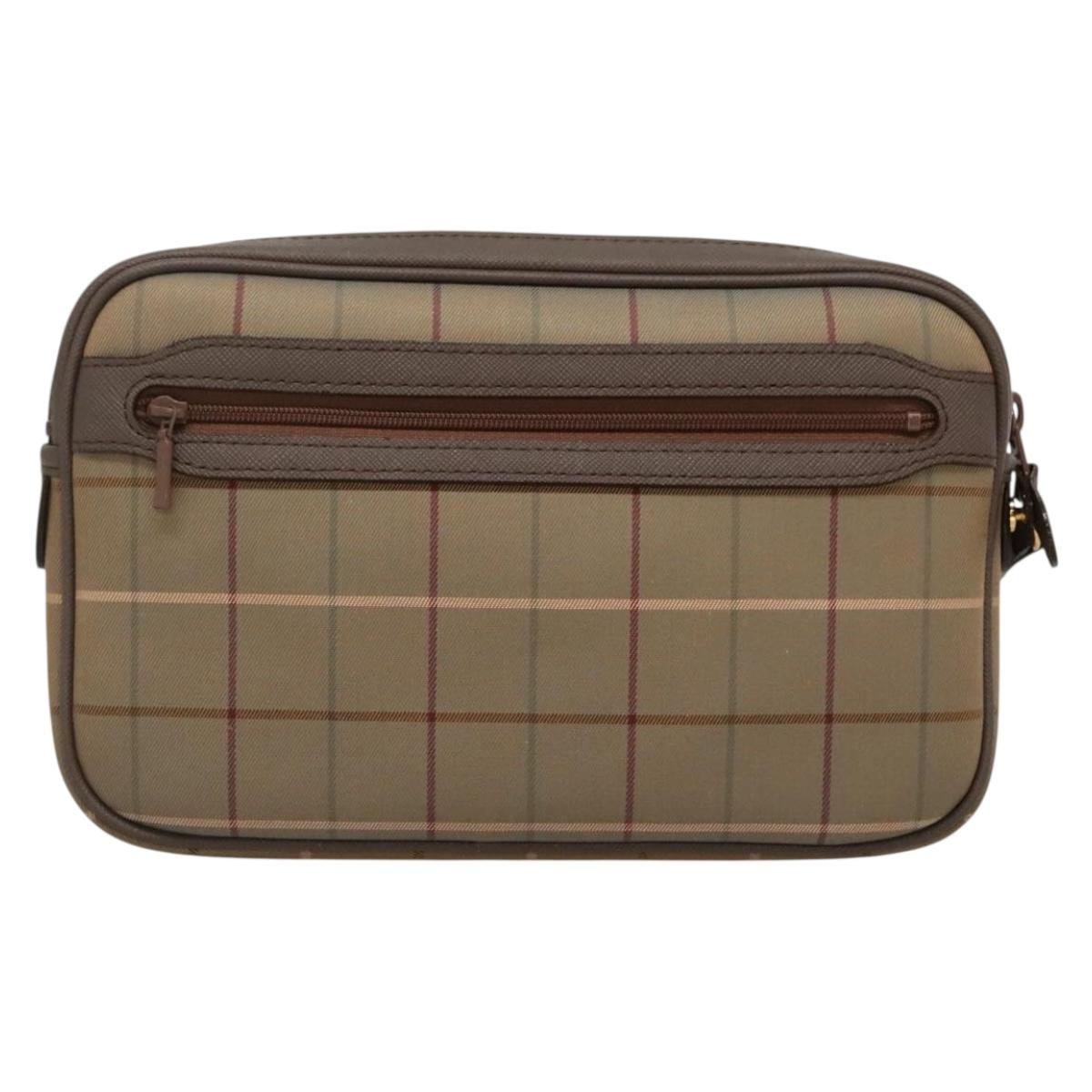 Burberry Nova Check Beige Canvas Clutch Bag ( )