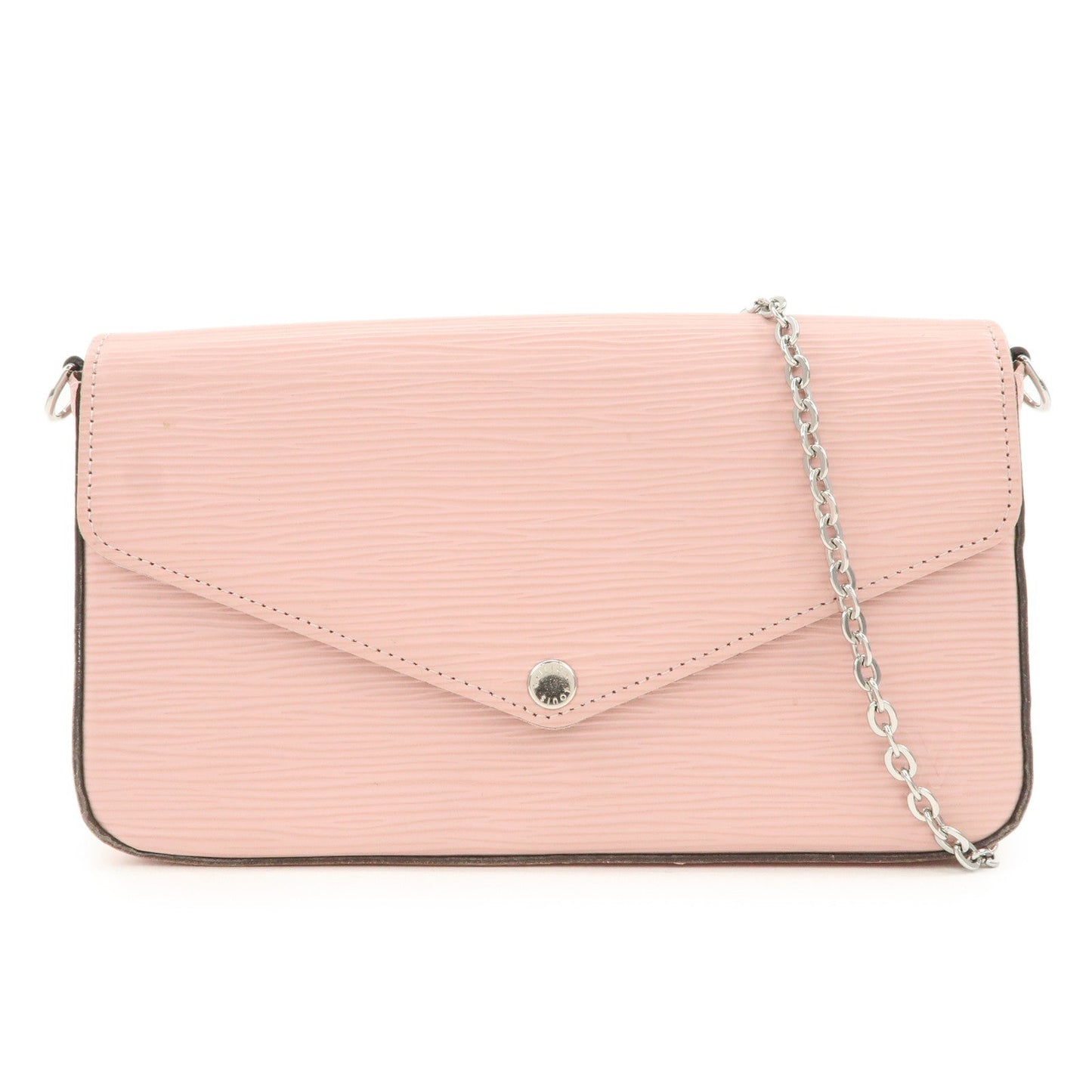Louis Vuitton Epi Pochette Felicie Chain Shoulder Bag Pink M62467