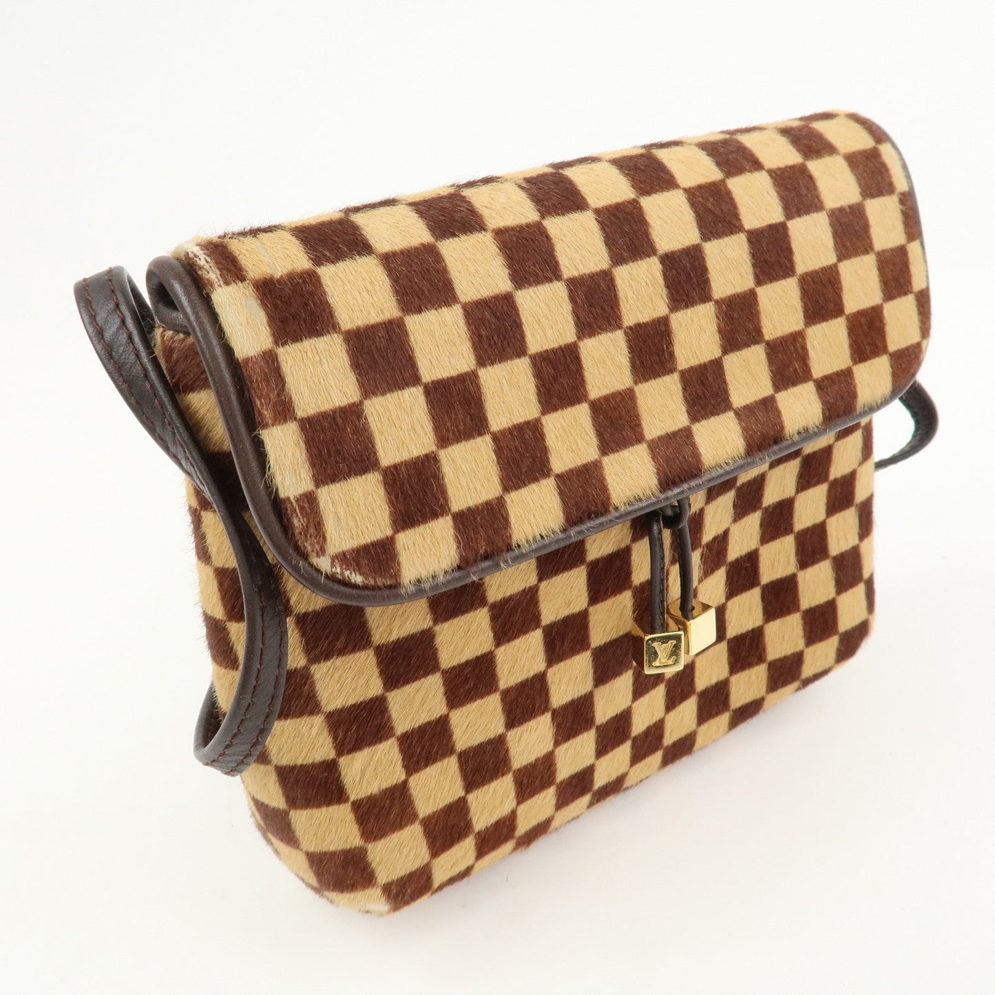 Louis Vuitton Damier Sauvage Gazelle Shoulder Bag Beige M92130