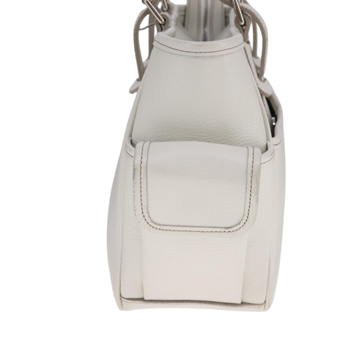 Burberry White Leather Handbag ( )