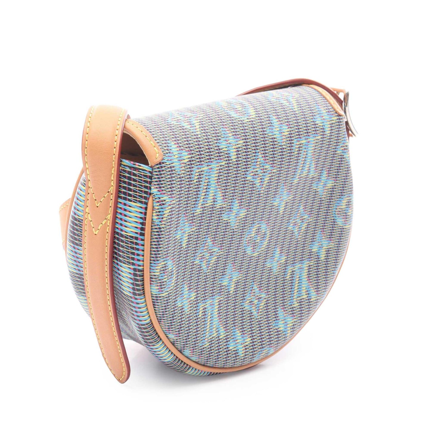 Blue Louis Vuitton Monogram LV Pop Tambourin Crossbody Bag