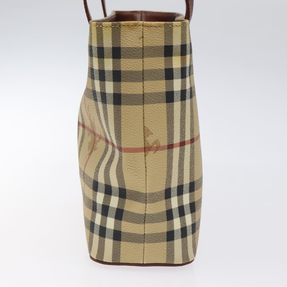 Burberry Haymarket Beige Canvas Handbag ( )