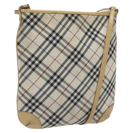 Burberry Nova Check Beige Synthetic Shoulder Bag ( )