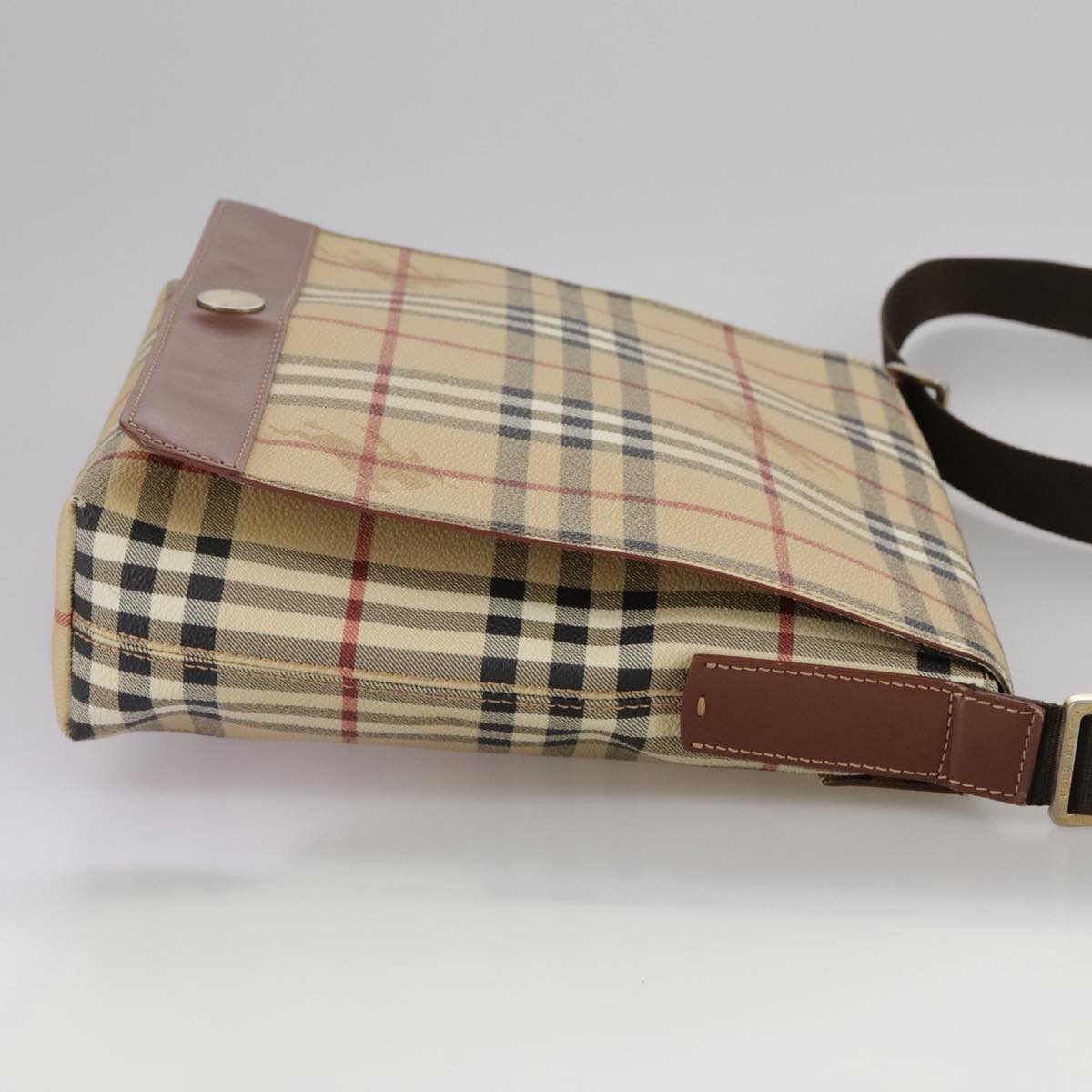 Burberry Nova Check Beige Canvas Shoulder Bag ( )