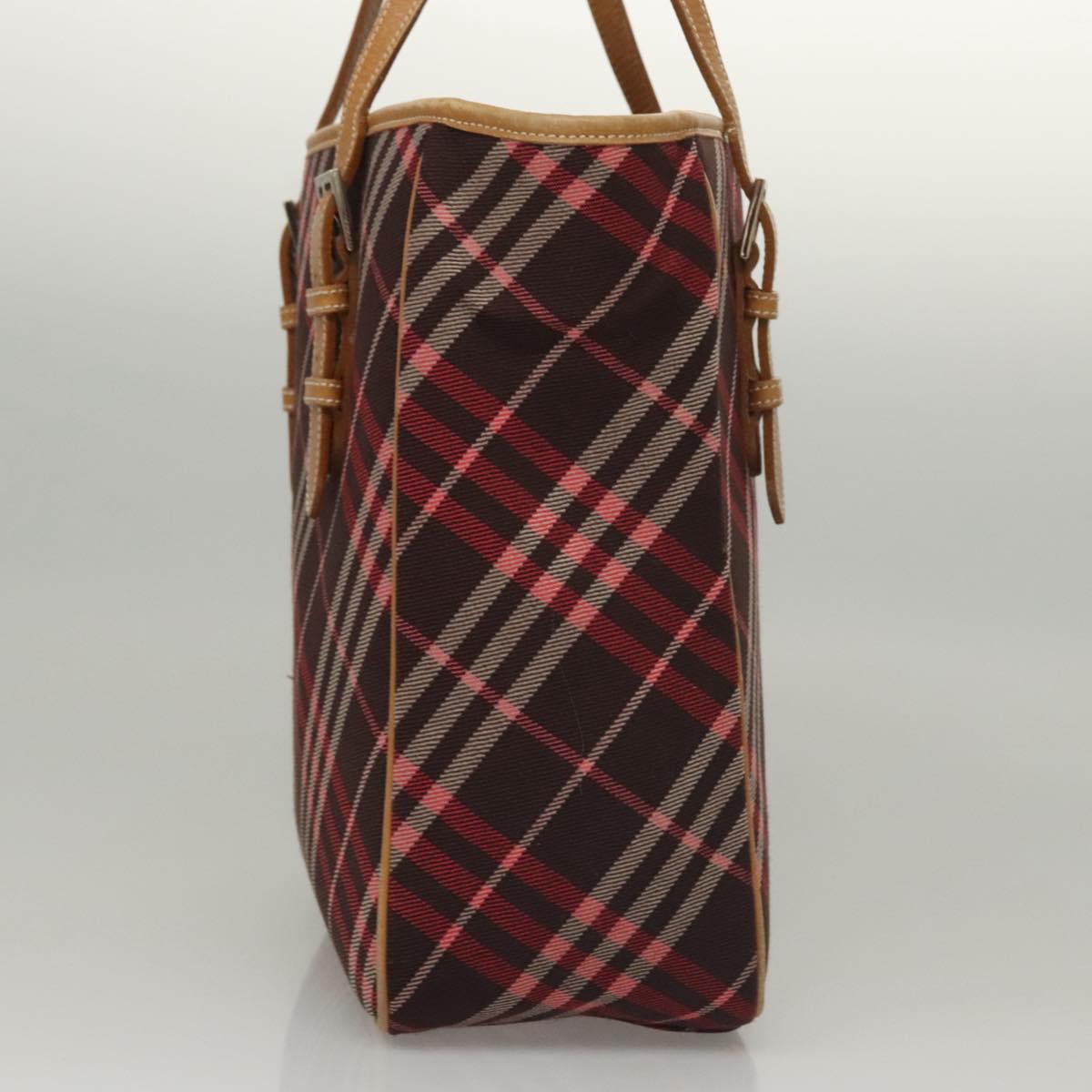 Burberry Nova Check Pink Canvas Tote Bag ( )