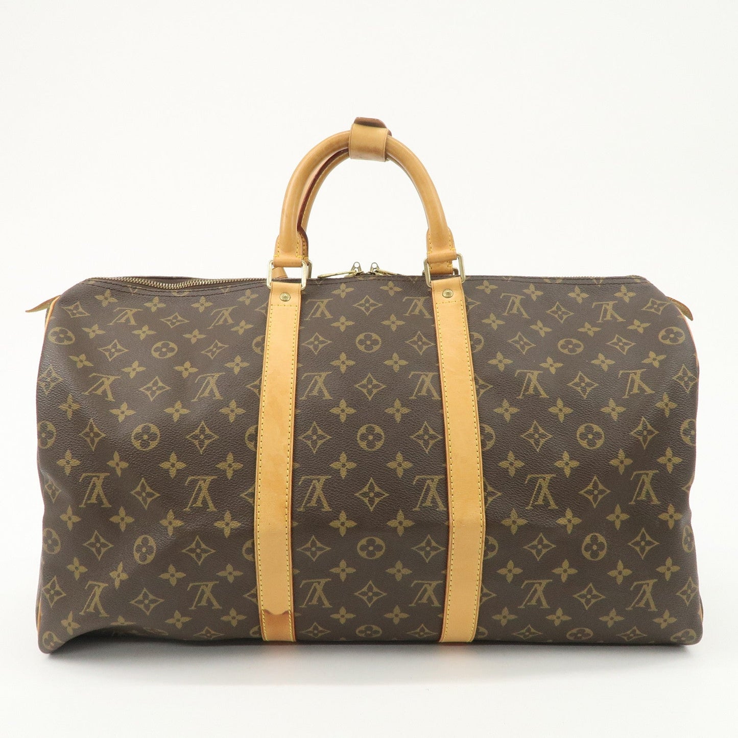 Louis Vuitton Monogram Keep All 50 Bag Boston Bag Brown M41426