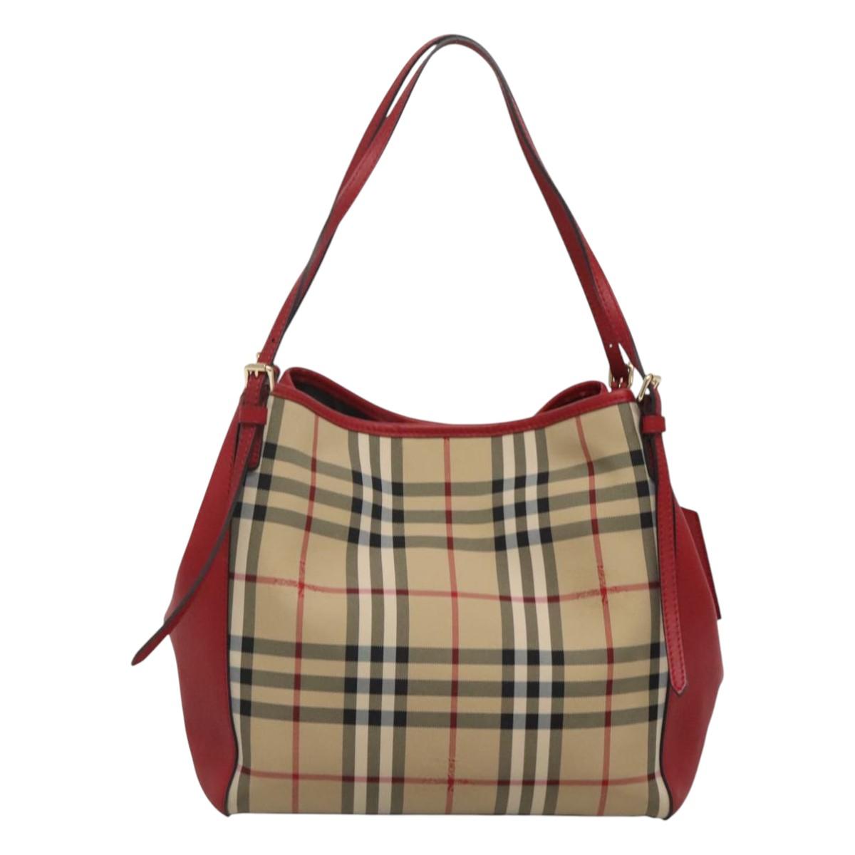 Burberry Nova Check Beige Nylon Shoulder Bag ( )