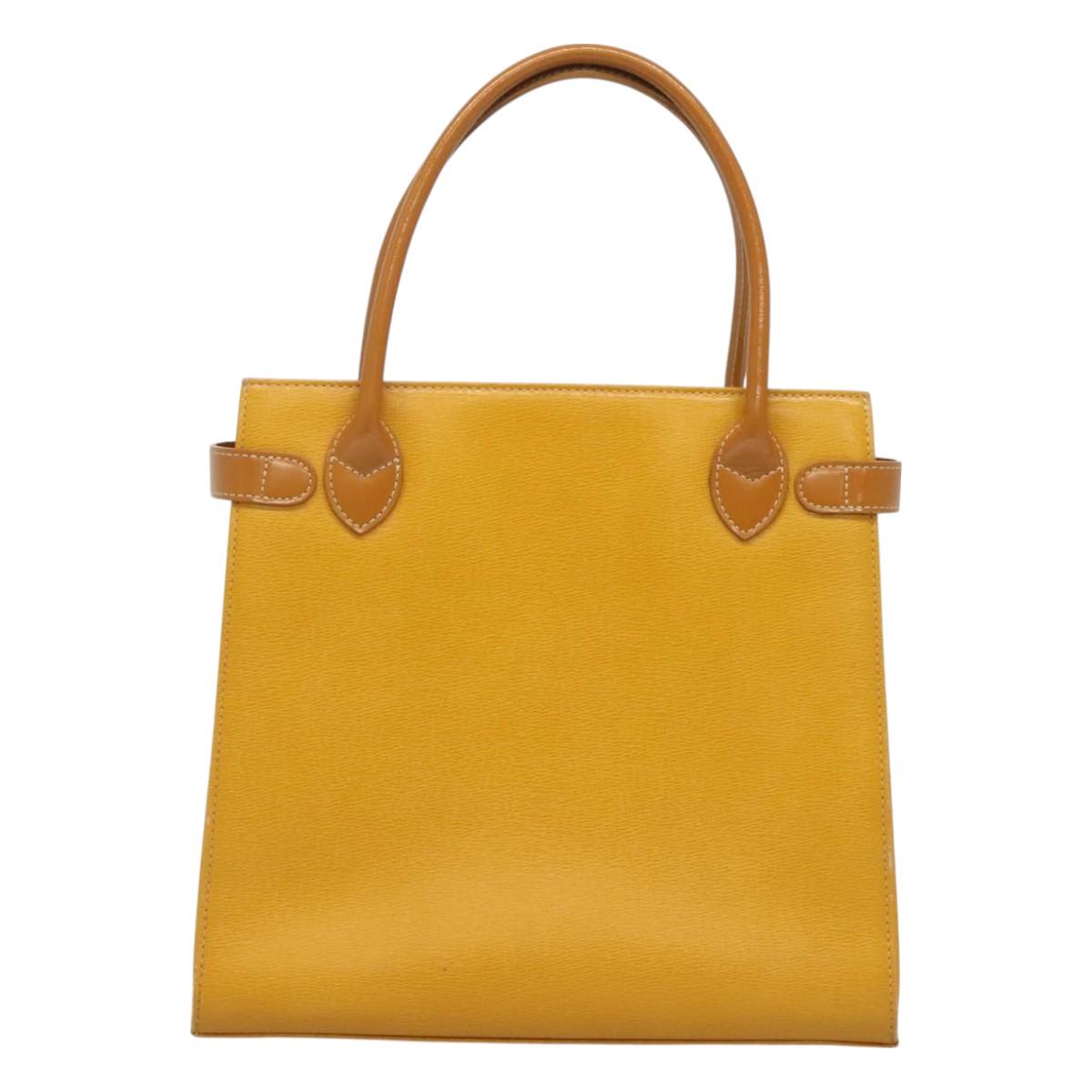 Burberry Nova Check Yellow Leather Handbag ( )