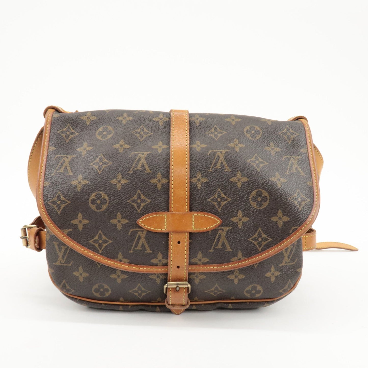 Louis Vuitton Monogram Saumur 30 Shoulder Bag Brown M42256
