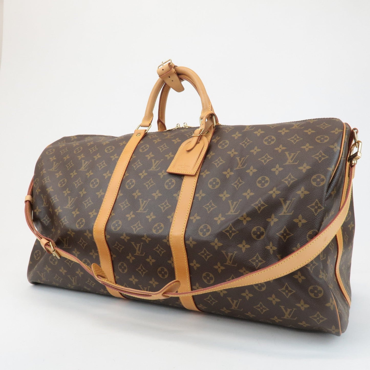 Louis Vuitton Monogram Keep All Bandouliere 60 Boston Bag M41412
