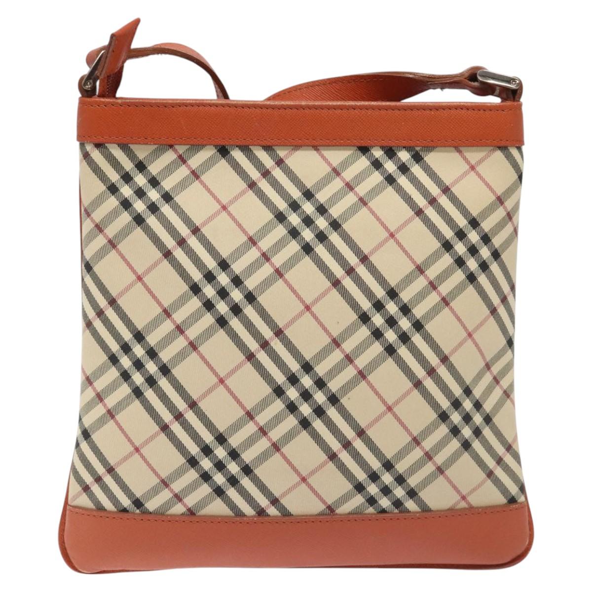 Burberry Nova Check Beige Canvas Shoulder Bag ( )