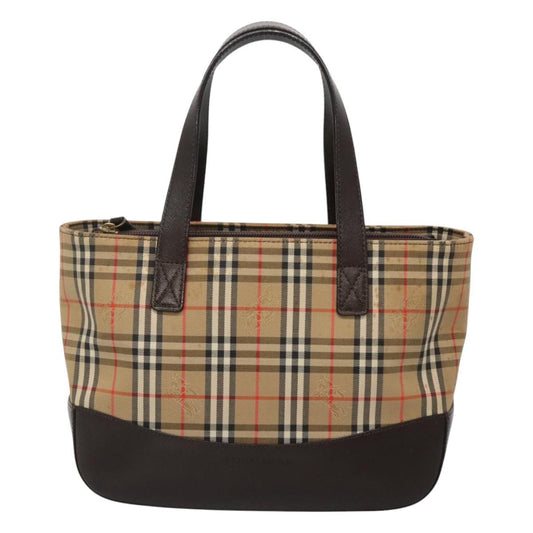 Burberry Nova Check Beige Canvas Handbag ( )