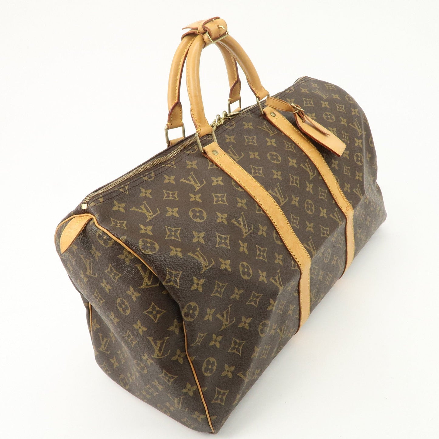 Louis Vuitton Monogram Keep All 50 Bag Boston Bag Brown M41426