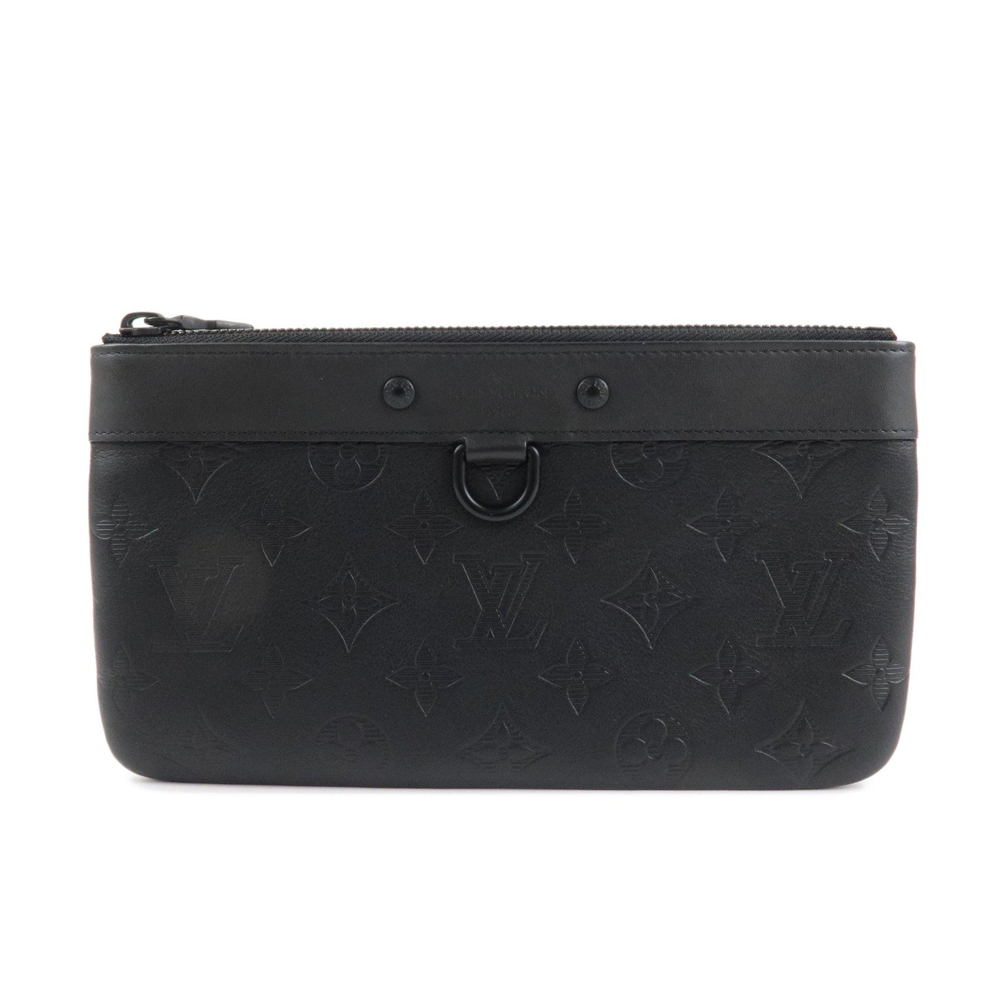 Louis Vuitton Monogram Shadow Pochette Discovery PM Black M44335