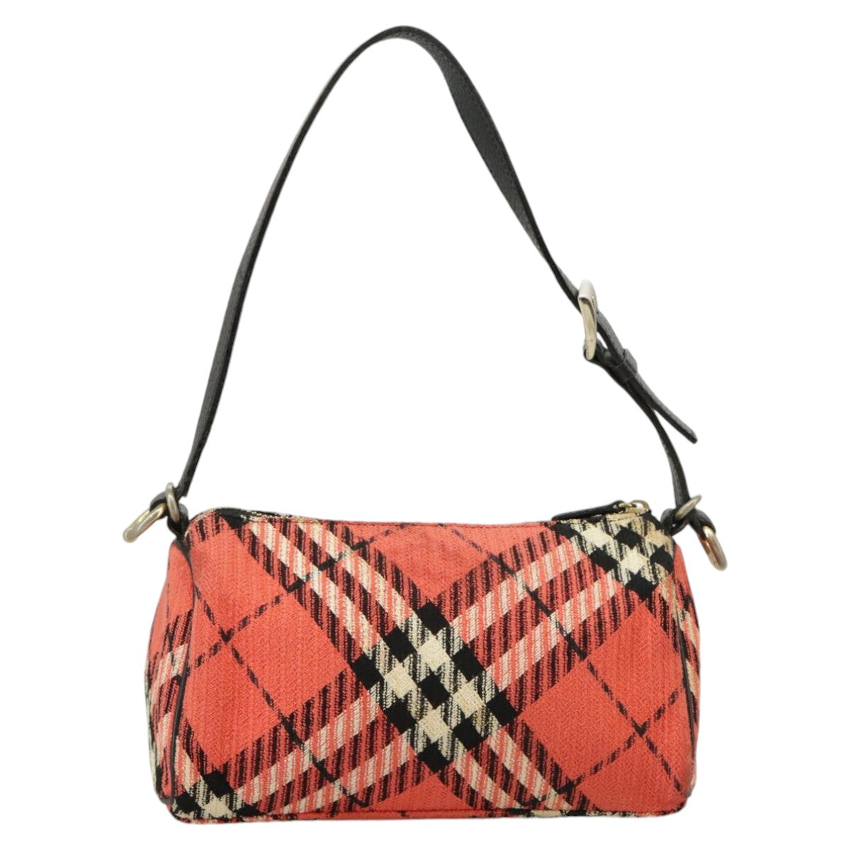Burberry Nova Check Red Canvas Handbag ( )