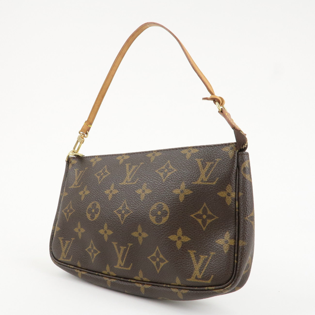 Louis Vuitton Monogram Pochette Accessoires Hand Bag Brown M51980