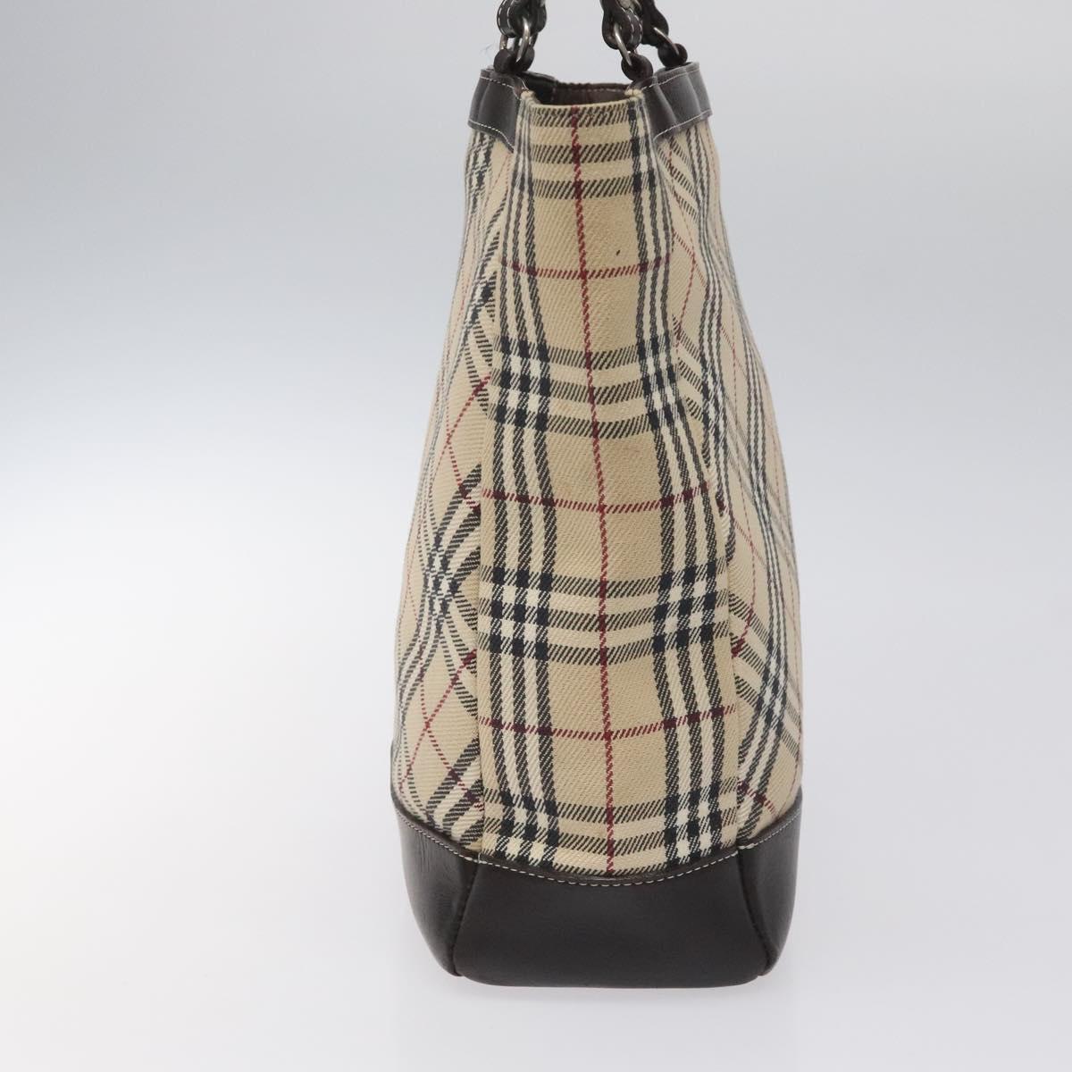 Burberry Nova Check Beige Canvas Handbag ( )