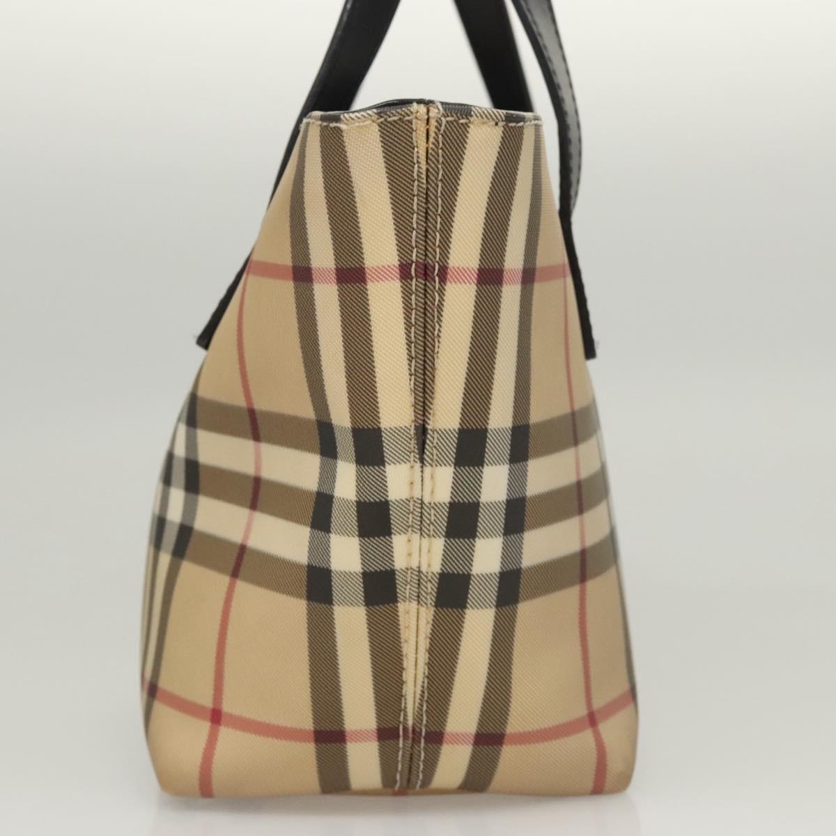 Burberry Nova Check Beige Canvas Handbag ( )