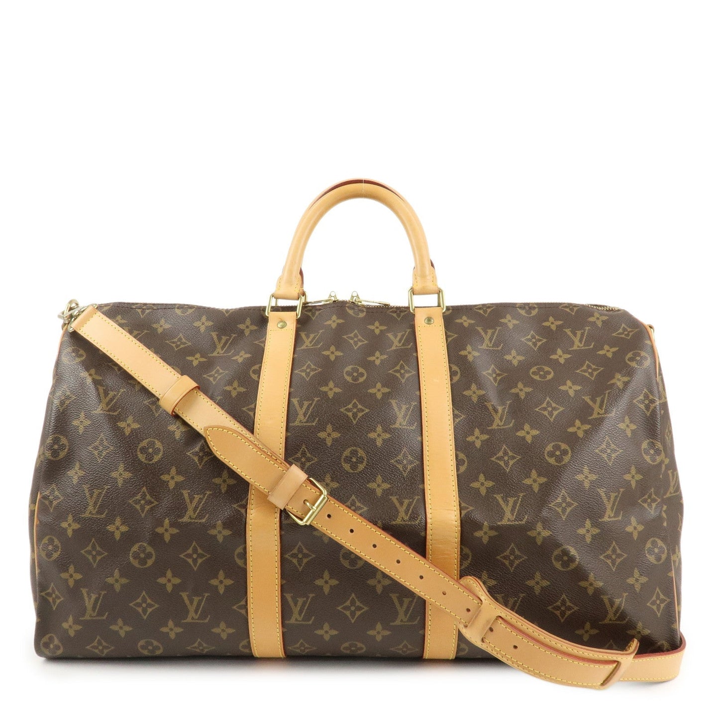 Louis Vuitton Monogram Keep All 50 Boston Bag Brown M41416