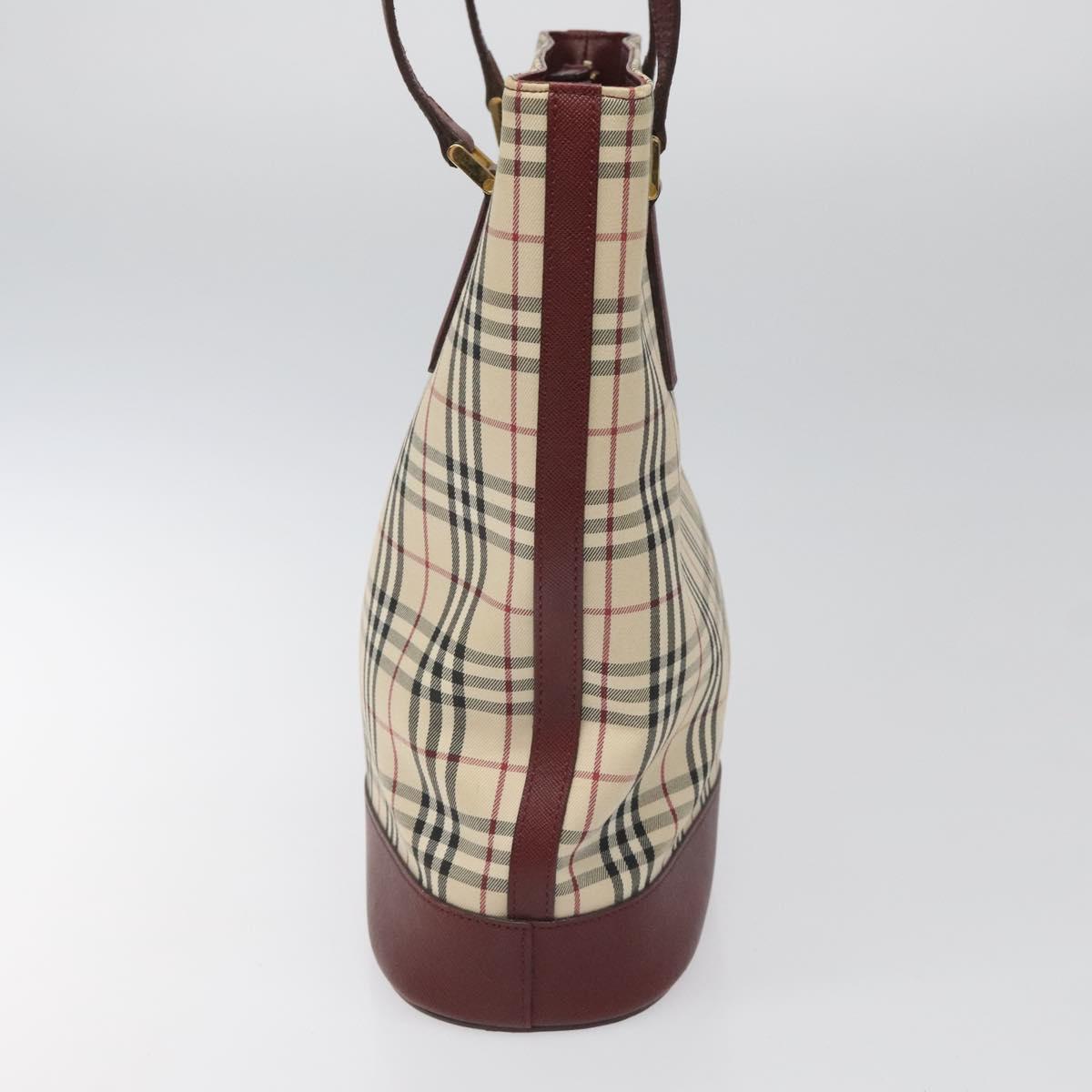 Burberry Nova Check Beige Canvas Tote Bag ( )