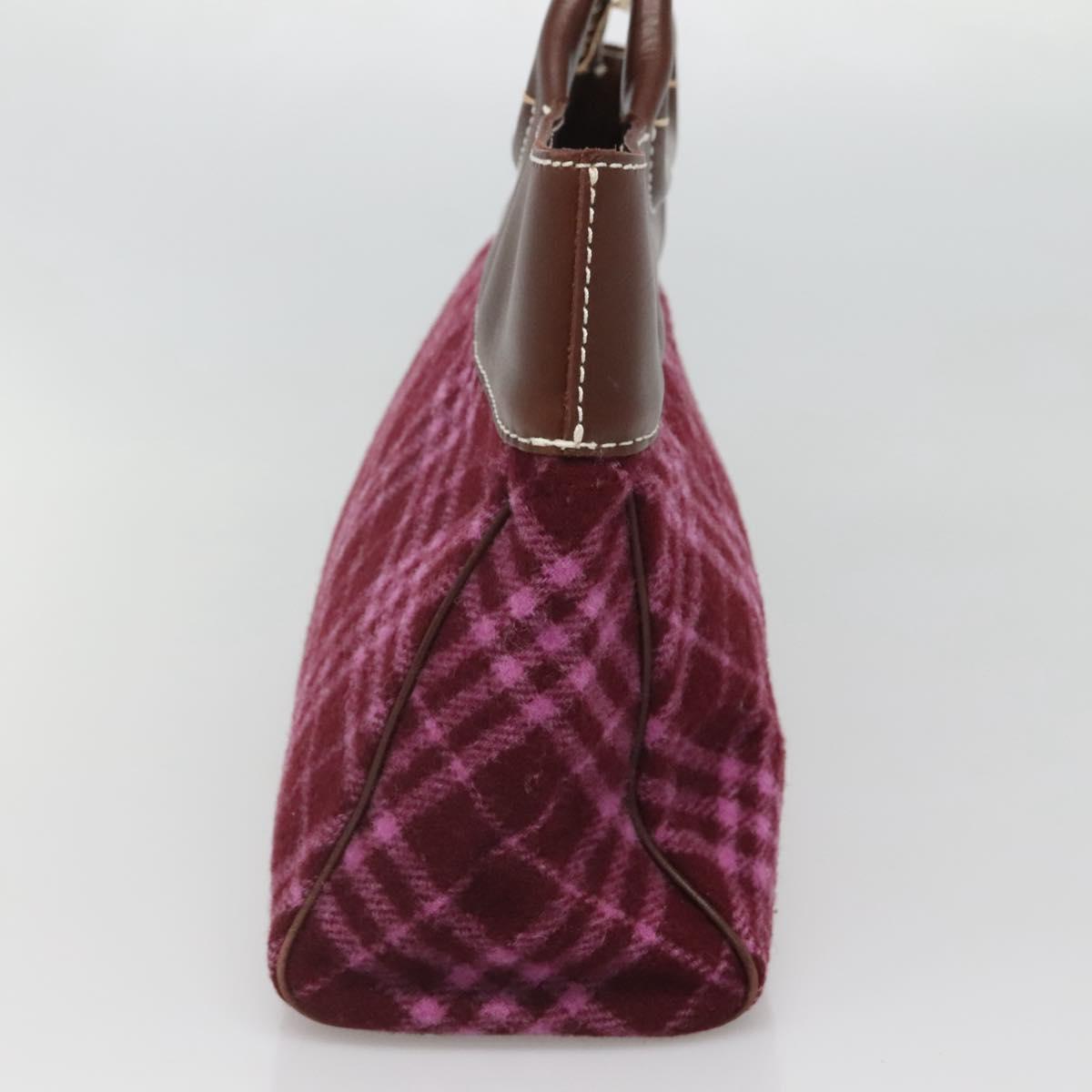 Burberry Nova Check Purple Wool Tote Bag ( )
