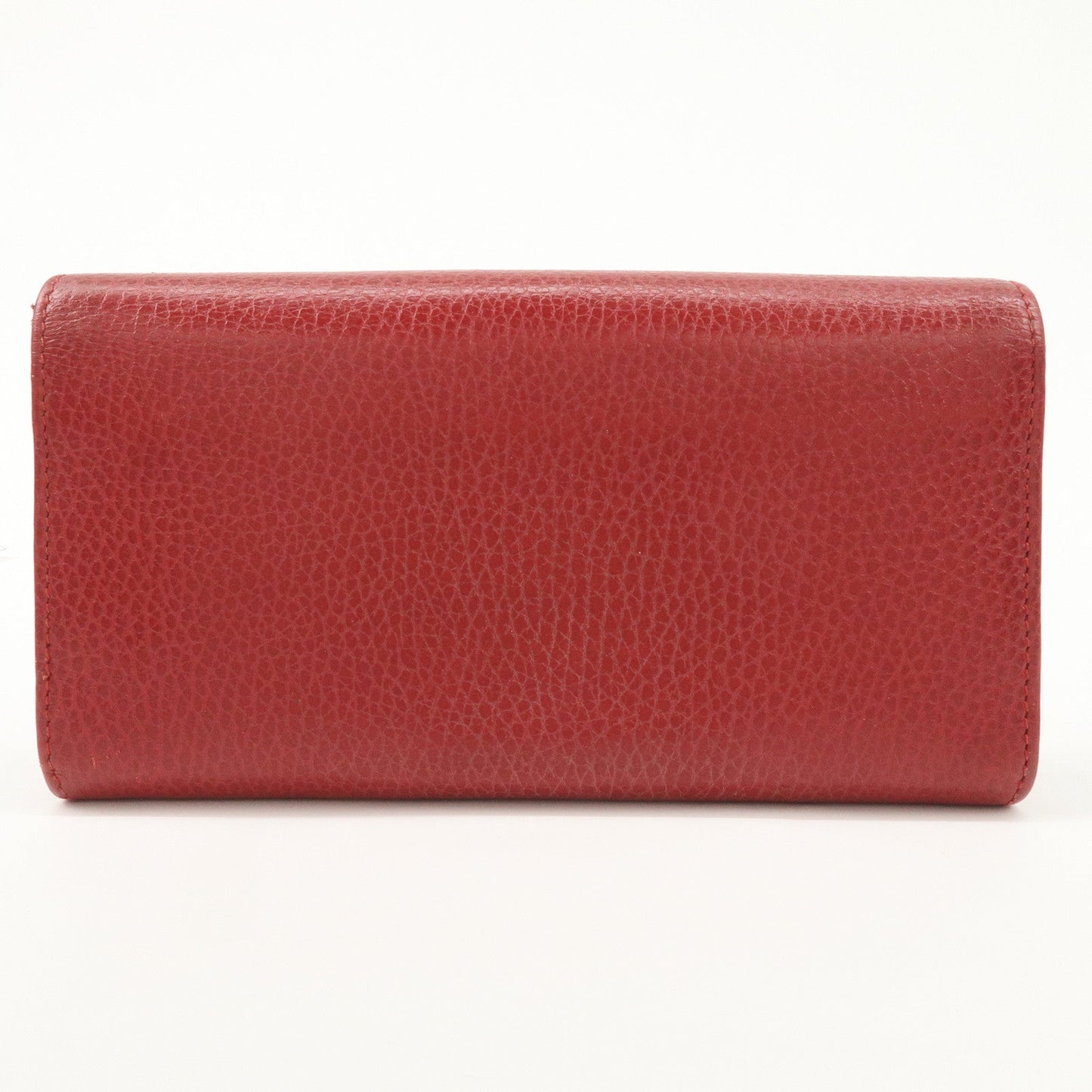 GUCCI GG Marmont Leather Continental Long Wallet Red 456116